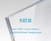 Лист ПЭТ-Г HIPEX 2х2050х3050мм Прозрачный