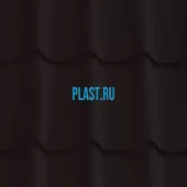 Лист 0,5 мм 2200*1180 Grand Line Металлочерепица Classic GreenCoat Pural Matt BT RR 33 - черный