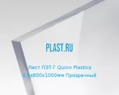 Лист ПЭТ-Г Copol 0,5х800х1000мм Прозрачный