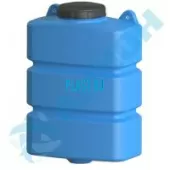 Емкость 75л с крышкой с плоской задней стенкой, навесная, с приямком