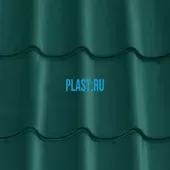 Лист 0,5 мм 2200*1180 Grand Line Металлочерепица Classic Quarzit RAL 6005 - зеленый мох