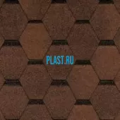 Плитка СМАЛЬТО коричневый TEGOLA (TOP SHINGLE), уп. 3 кв. м