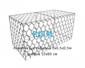 Коробчатые габионы 3х0,5х0,5м ячейка 10х80 см