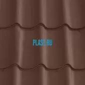 Лист 0,5 мм 2200*1180 Grand Line Металлочерепица Classic Quarzit RAL 8017 - коричневый шоколад