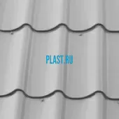 Лист 0,5 мм 2200*1180 Металлочерепица М28 (Zn 275) GreenCoat PURAL MATT BT RR 21 - св. серый