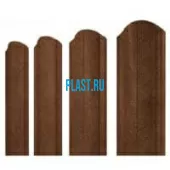 Штакетник Круглый (128 мм) с фигурным краем L=2000 мм Grand Line Druid (Print) dp Antique Wood (Dub)