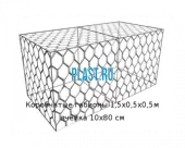 Коробчатые габионы 1,5х0,5х0,5м ячейка 10х80 см