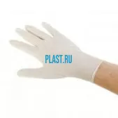 Перчатки латексные опудренные