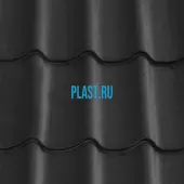 Лист 0,5 мм 2200*1180 Grand Line Металлочерепица Classic Quarzit RAL 7024 - серый графит