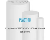 Стержень Simona СВМПЭ 300х1000мм Серый (68.98кг)