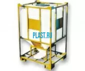 Контейнер 1100 л для сыпучих продуктов с шибером (код КМГ1100МШК)