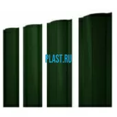 Штакетник Круглый (128 мм) с прямым краем L=2000 мм Grand Line PE/PE-двусторонний полиэстер RAL 6005 - зеленый мох