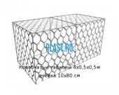 Коробчатые габионы 4х0,5х0,5м ячейка 10х80 см