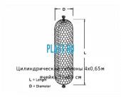 Цилиндрические габионы 4х0,65м ячейка 10х80 см
