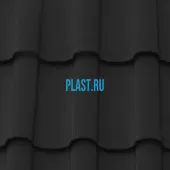 Лист 0,5 мм 2000*1153 Ruukki Adamante GreenCoat CROWN BT RR 33 - черный