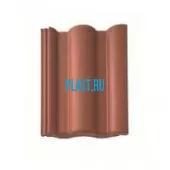 Цельная черепица BRAAS Таунус (Россия) красный 420*330 мм