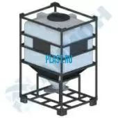 Бункер 1100 л с шибером КМГ1100МФК1Ш