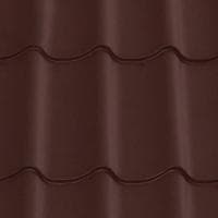 Лист 0,5 мм 2200*1180 Металлочерепица T05 (Zn140) PE-полиэстер RAL 8017 - коричневый шоколад