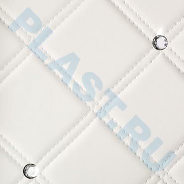 Декоративная панель SIBU Leather Line Bianco Silver (с клеевым слоем)