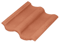 Боковая цементно-песчаная черепица (универс.) Baltic Tile Sea Wave серый эконом