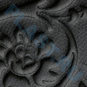 Декоративная панель SIBU Leather Line Floral Black (с клеевым слоем)