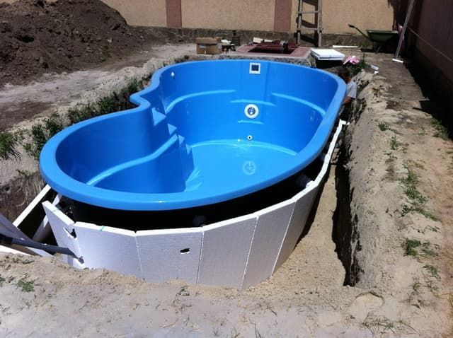 Купить бассейн вкапываемый пластиковый. Композитные бассейны Cupel 2x2. Бассейн вкапываемый композитный. Пластиковый бассейн для дачи.