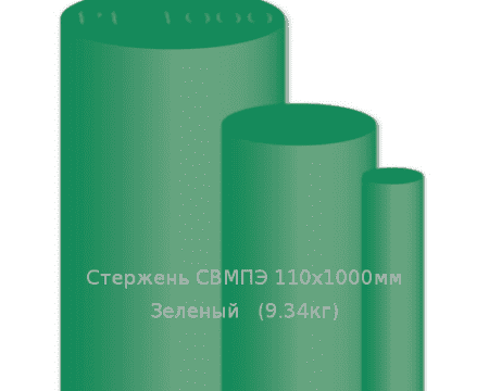 Стержень СВМПЭ 110х1000мм Зеленый   (9.34кг)