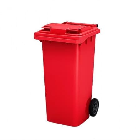 Мусорный контейнер пластиковый 240 л., красный