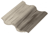 Боковая цементно-песчаная черепица (универс.) Baltic Tile Sea Wave серый антик