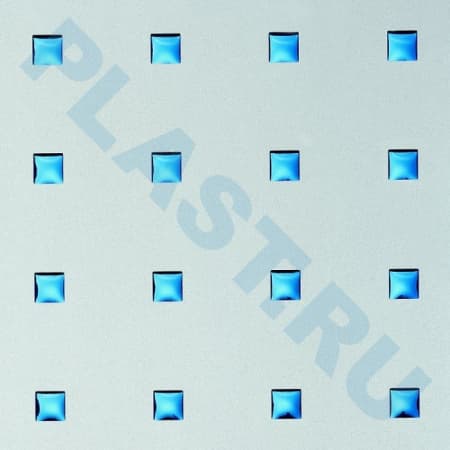 Декоративная панель SIBU Punch Line 3D Silver Blue (с клеевым слоем)