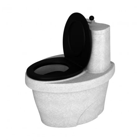 Туалет торфяной с термосиденьем Rostok Белый гранит