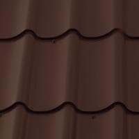 Лист 0,5 мм 2200*1180 Металлочерепица М28 (Zn 275) PE Стальной шелк RAL 8017 - коричневый шоколад