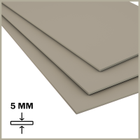 Лист ПП (БП) 5х1500х3000мм (20,7 кг) Серый
