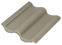 Боковая цементно-песчаная черепица (универс.) Baltic Tile Sea Wave серый