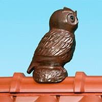 Декоративный элемент конька BRAAS-Keramik сова медный, 40 см