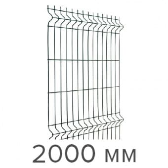 Ворота распашные PROFI (d = 5 мм) PE-полиэстер RAL 6005 - зеленый мох 2,03*3 м