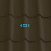 Лист 0,5 мм 2200*1180 Grand Line Металлочерепица Classic GreenCoat Pural BT RR 32- т.коричневый