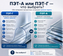 ПЭТ-А или ПЭТ-Г — что выбрать?