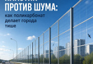 А знаете ли вы, что шумозащитные экраны вдоль трасс все чаще делают из поликарбоната?