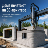 Дома печатают на 3D-принтере. И это уже происходит в Подмосковье