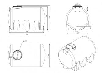 Емкость H 2000л