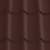 Лист 0,35 мм 450*1180 (склад) Металлочерепица T035 (Zn 60) PE-полиэстер RAL 8017 - коричневый шоколад
