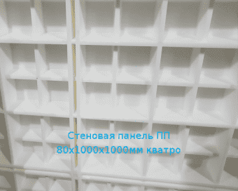 Стеновая панель ПП 80х1000х1000мм кватро (kvatro)