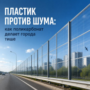 А знаете ли вы, что шумозащитные экраны вдоль трасс все чаще делают из поликарбоната?