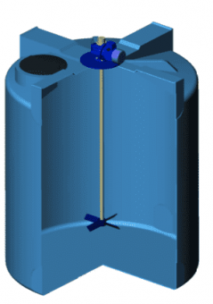 Емкость Т5000 с лопастной мешалкой
