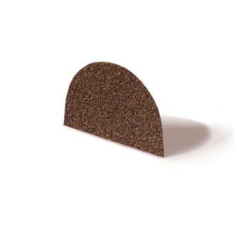 Заглушка конька полукруглого Metrotile коричневый