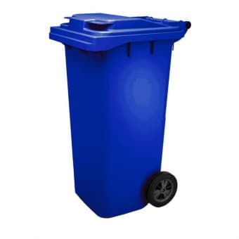 Мусорный контейнер пластиковый 240 л., синий
