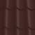 Лист 0,35 мм 1150*1180 (склад) Металлочерепица T035 (Zn 60) PE-полиэстер RAL 8017 - коричневый шоколад