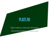 Литьевое оргстекло (акрил) Altuglas 10х2030х3050мм (73,68 кг) Зеленый