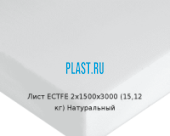 Лист ECTFE Simona 2х1500х3000 (15,12 кг) Натуральный